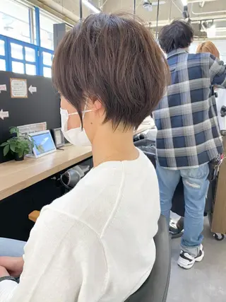 ショート カラー パーマ 横浜縮毛矯正 ☆渋谷良太のヘアスタイル