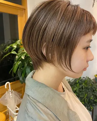 ショート カラー パーマ OVER→三軒茶屋 /縮毛矯正・髪質改善のヘアスタイル