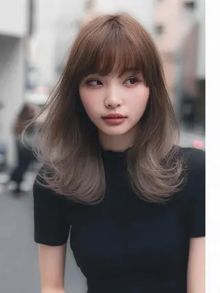 ミディアム 生艶髪&レイヤー🔔 渋谷お薦めNo.1✨のヘアスタイル