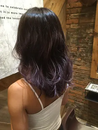 ミディアム カラー 髪質改善✨艶髪✨ 古寺隆佑のヘアスタイル