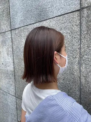 ミディアム 🌫️縮毛矯正/髪質 改善/ゆずる🌫️のヘアスタイル