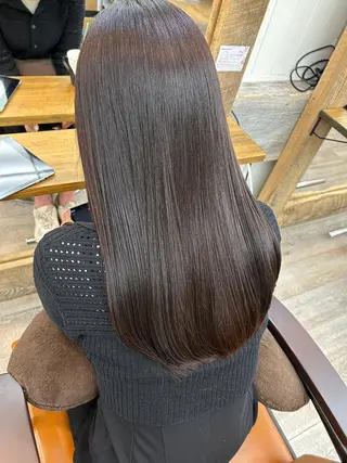 ロング パーマ カラー 初めでも安心🌟 newi町田✂のヘアスタイル
