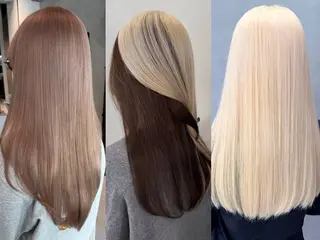 ロング ダメージレスブリーチ カラー/けいごのヘアスタイル