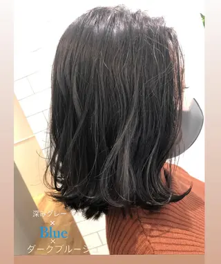 ミディアム カラー 【大人髪】men's パーマ/潤艶髪のヘアスタイル