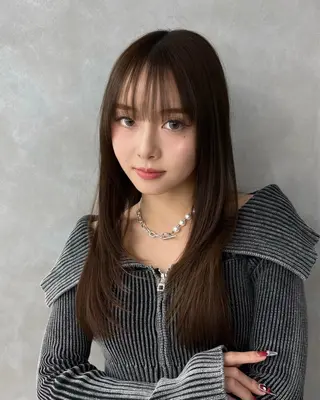 ロング sand clear横浜本店所属・似合わせレイヤー🌟 巻ける縮毛矯正みつきのヘアスタイル