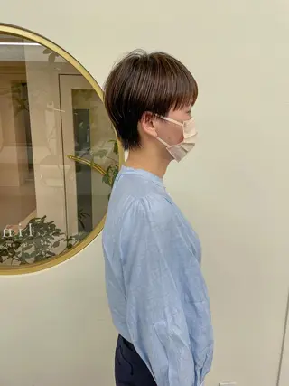 ショート 丹羽大喜 縮毛矯正/美髪矯正のヘアスタイル