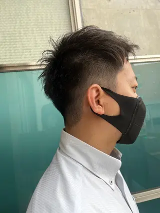 ショート カラー パーマ ヘアアレンジ メンズ キッズ ネイル マツエク・マツパ アイブロウ 久木原 ゆりのヘアスタイル