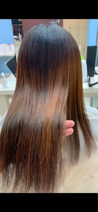 ロング 朝ラク縮毛矯正 kiryuのヘアスタイル
