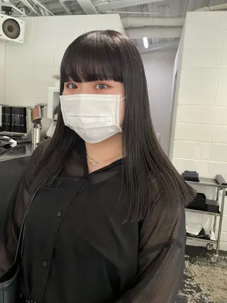 セミロング カラー パーマ ヘアアレンジ メンズ キッズ ネイル マツエク・マツパ アイブロウ 艶ハイトーン/ヘア アレンジAYAKAのヘアスタイル