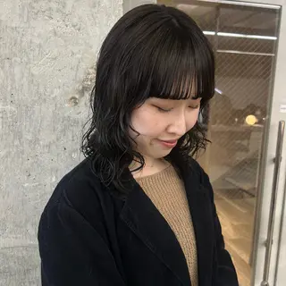 ミディアム 伊藤ほのか/パーマ /酸性ストレートのヘアスタイル