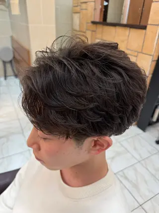 パーマ メンズ ⭐️透明感カラー/ パーマ⭐️宮野翔のヘアスタイル