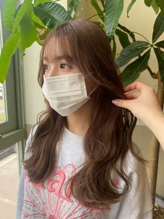 ロング カラー 透明感カラー/ 小顔カット/ミヅキのヘアスタイル