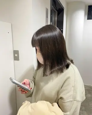 カラー 透明感カラー/顔周り レイヤー/髪質改善のヘアスタイル