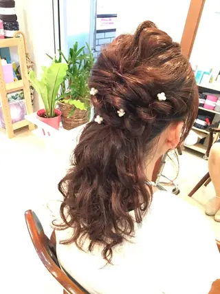 ショート ミディアム セミロング ロング ヘアアレンジ 早朝✨ヘアセット 着付け/清水玲歌のヘアスタイル