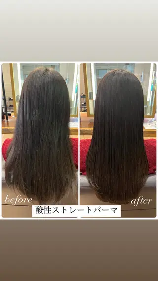 ロング パーマ 透明感カラー/ 髪質改善/レイヤーのヘアスタイル