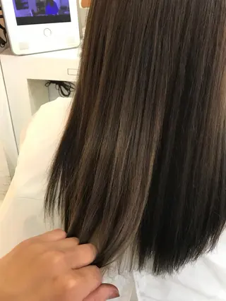 ロング カラー 内藤 達也のヘアスタイル