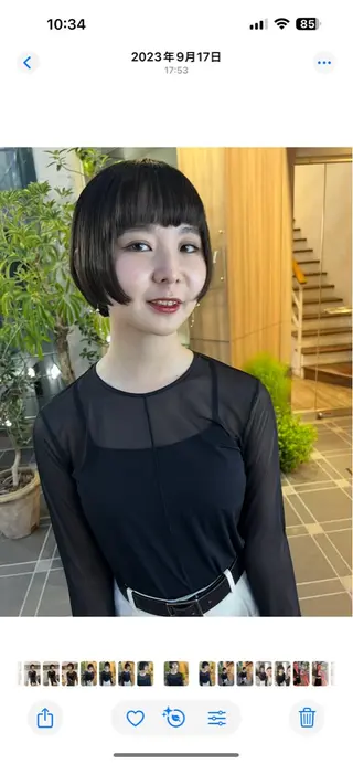 ショート 池田理紗/ bob/メンズカットのヘアスタイル