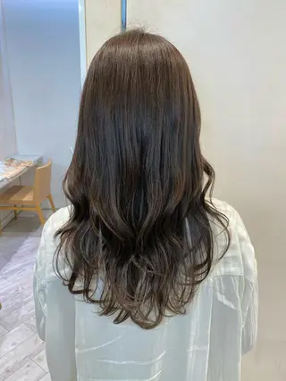 ロング カラー 顔まわりカット🌟 くびれヘア/寺門遥輝のヘアスタイル