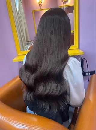 ロング シール+ちび編み込み エクステ梅田🐨のヘアスタイル