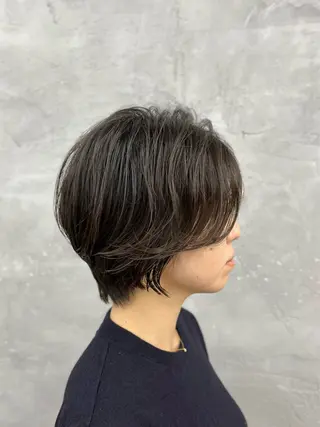ショート パーマ ナカジマ ハルカのヘアスタイル