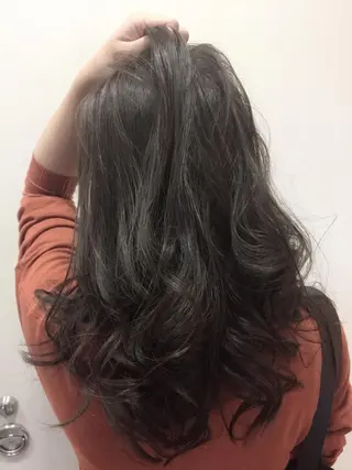 ミディアム セミロング ロング カラー 縮毛矯正×髪質改善 店長　DAITOのヘアスタイル