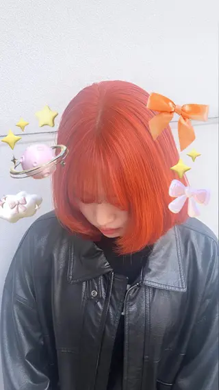ミディアム ハイトーン/ゆるふわ 🧚𖥔ׁTOMO♡のヘアスタイル