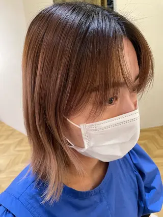ミディアム 髪質改善・縮毛矯正 濱　泰賀のヘアスタイル