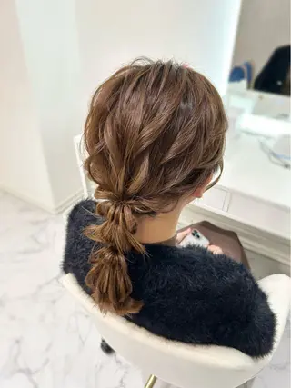 セミロング ヘアアレンジ ヘアセット専門店 Rのヘアスタイル