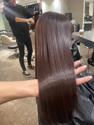 ロング カラー WELLY TO KYOメンズカットのヘアスタイル