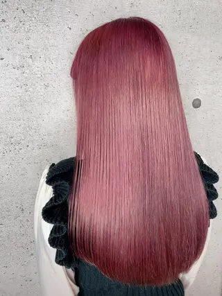 ロング カラー LUXBE LUCE ひなののヘアスタイル