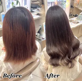 ヘアメ🎀推しカラー 🥣横浜/しほ🧸のヘアスタイル