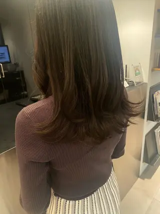 セミロング riria/ボブ /透明感カラー🎀のヘアスタイル