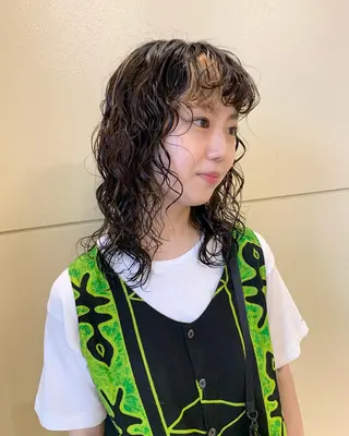 ミディアム パーマ tension 【テンション】のヘアスタイル