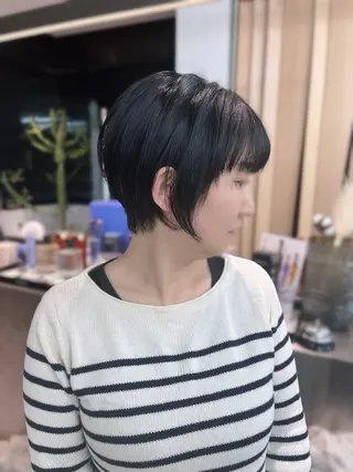 ショート 透明感カラー縮毛矯正 レイヤー/えいすけのヘアスタイル