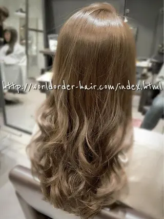セミロング カラー ヘアアレンジ イメチェン☆丁寧接客 田中 優貴のヘアスタイル
