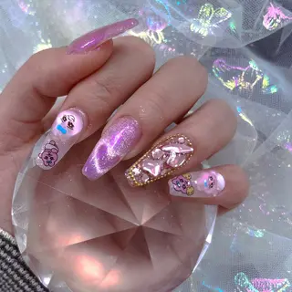 ネイル パーツ全部¥110 サロンミミのネイルデザイン