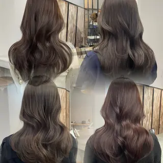 ロング カラー 新宿/韓国ヘア/ 髪質改善ストレートのヘアスタイル