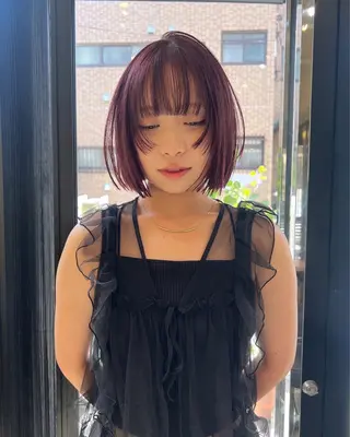 ショート LOAVE  表参道 レイヤー　kahoのヘアスタイル