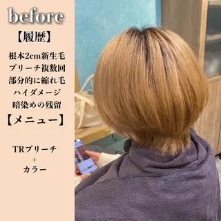 ショート カラー 🌈ブリーチ特化🌈 MINATOのヘアスタイル