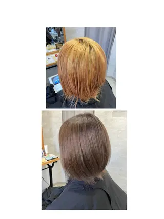 カラー 須賀 知穂のヘアスタイル