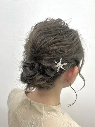 ヘアアレンジ ダブルスキルエクステ /羽エクステ白石宇由のヘアスタイル