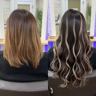 ロング カラー ヘアアレンジ LAVENDIA 初音のヘアスタイル