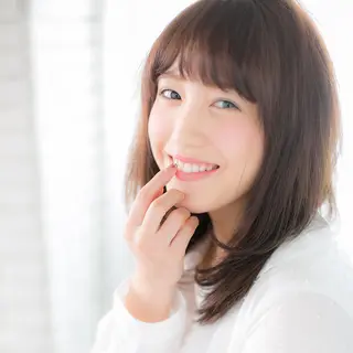 ミディアム カラー 髪質改善、縮毛矯正 店長浅野太郎のヘアスタイル