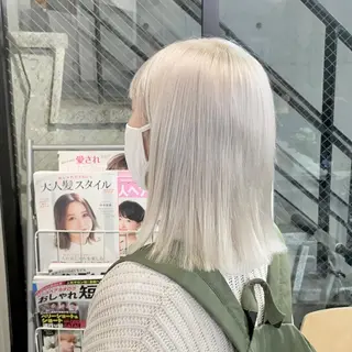 ミディアム カラー 髪質改善/ブリーチ /長山遼太郎のヘアスタイル