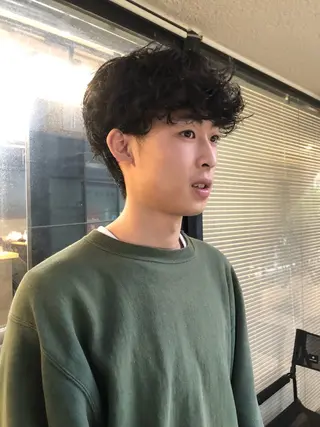 パーマ ヘアアレンジ メンズ メンズ特化✂️栗原 侑也のヘアスタイル