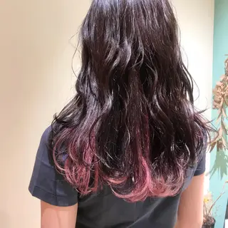 セミロング スナコザワ レナのヘアスタイル