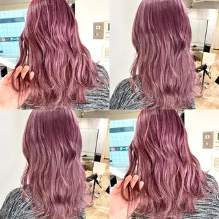 セミロング カラー 🌙HIZUKI🌙 ハイトーン 艶髪のヘアスタイル