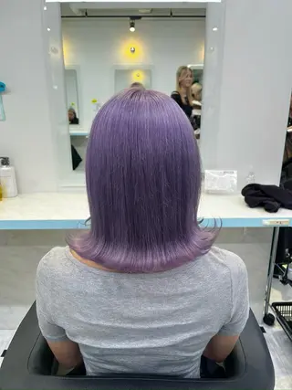 ミディアム カラー ブリーチカラー 🩵MIZUKIのヘアスタイル