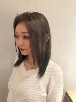 セミロング カラー カラー特化/ブリーチ 梅田中崎町/あかりのヘアスタイル