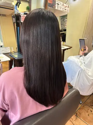セミロング カラー つばた みゆ🦋のヘアスタイル